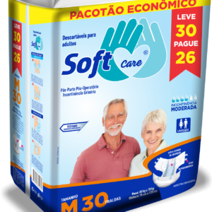 Fralda Soft Care pacote econômico M