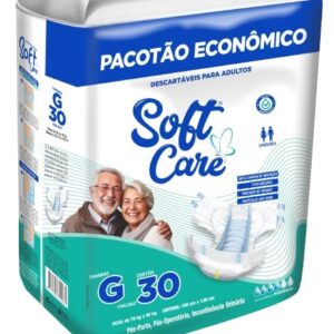 Fralda Soft Care pacote econômico G